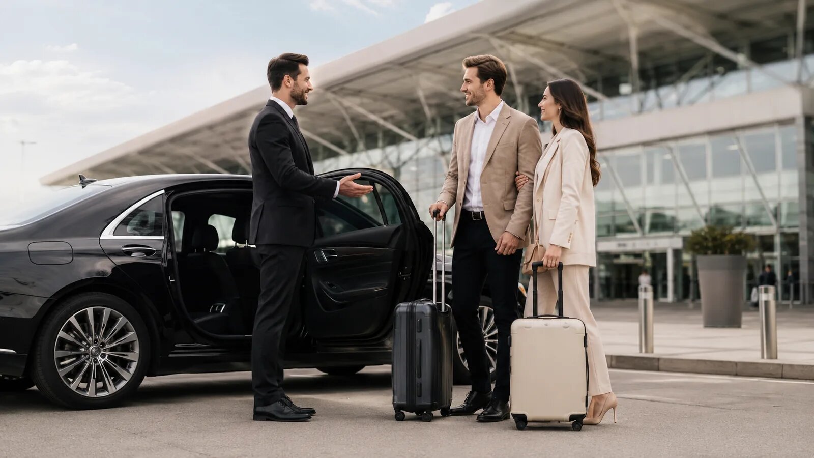 Professional chauffeur airport transfer