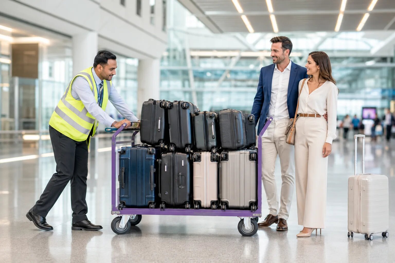 Airport porter service on request