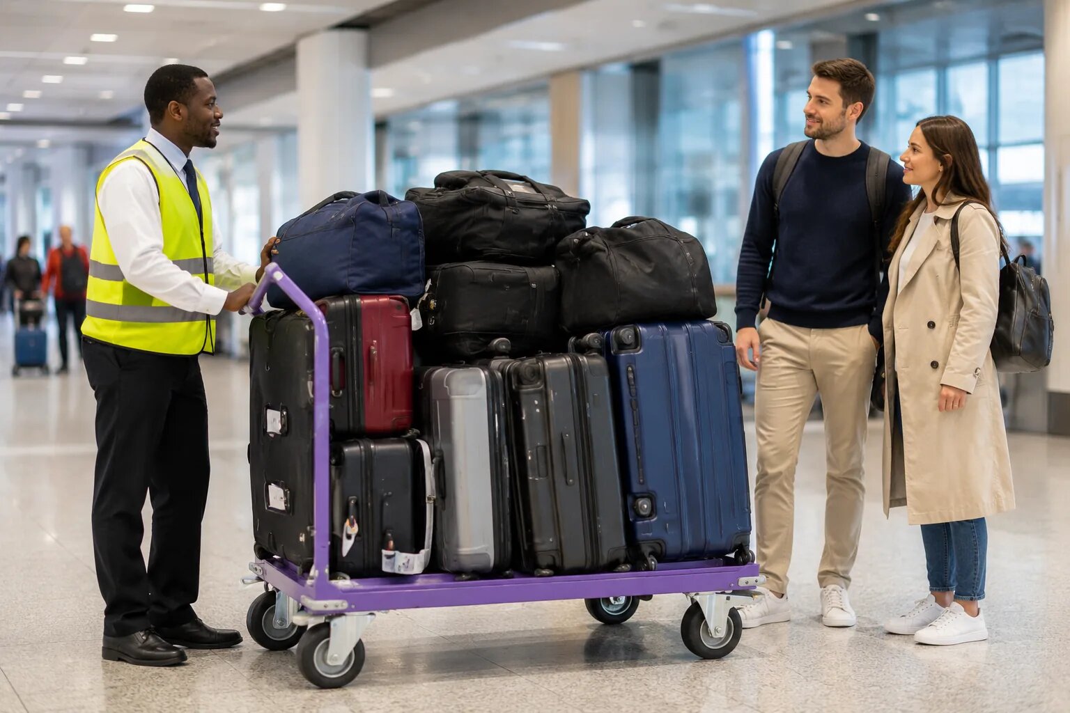 Airport Porter Support — Combined with a private transfer