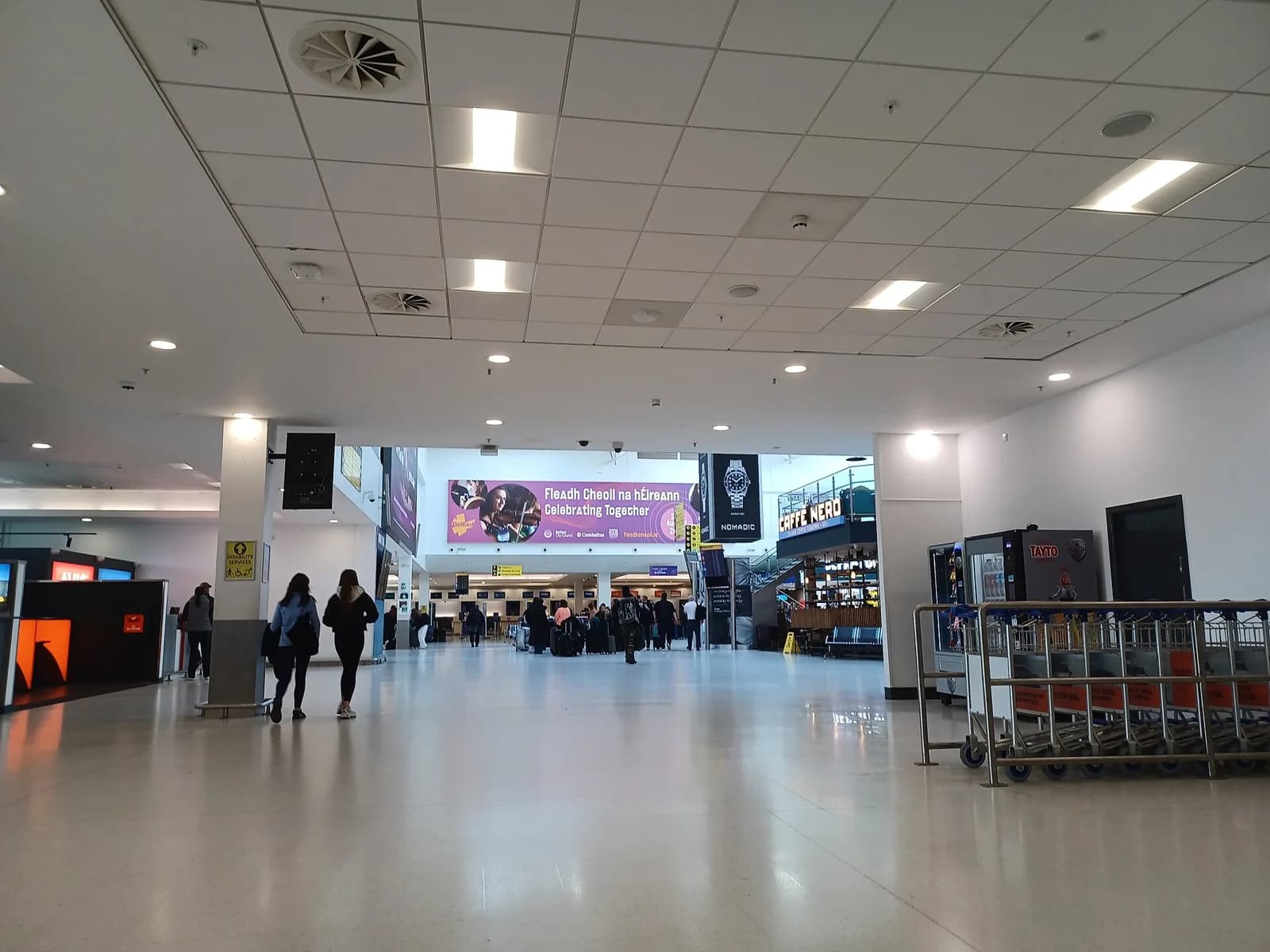 Interior of George Best Belfast City Airport terminal