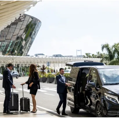 Private airport transfer with executive vehicle